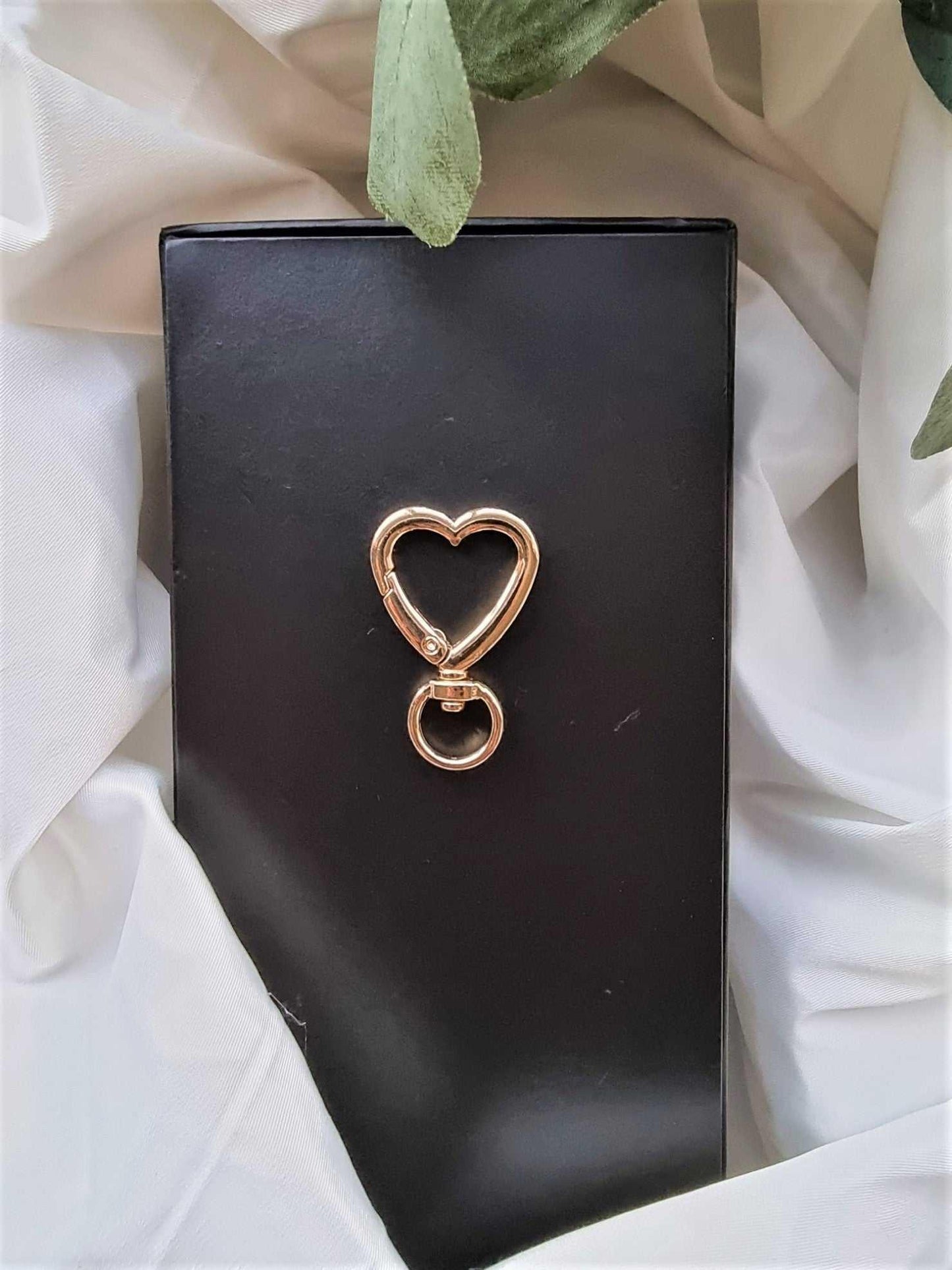 Heart Shaped Key Ring Clasps 3 Piece 27mmx40mm | Heart Key Ring Stardust Melbourne
