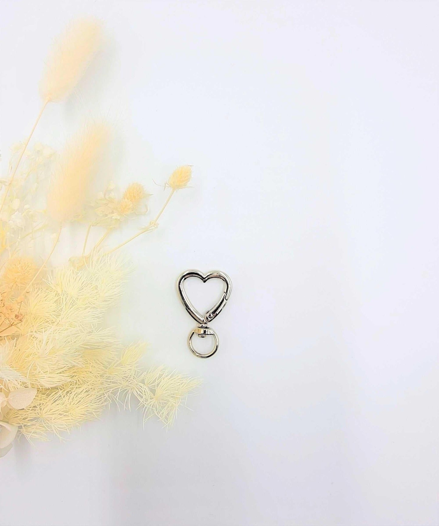Heart Shaped Key Ring Clasps 3 Piece 27mmx40mm | Heart Key Ring Stardust Melbourne