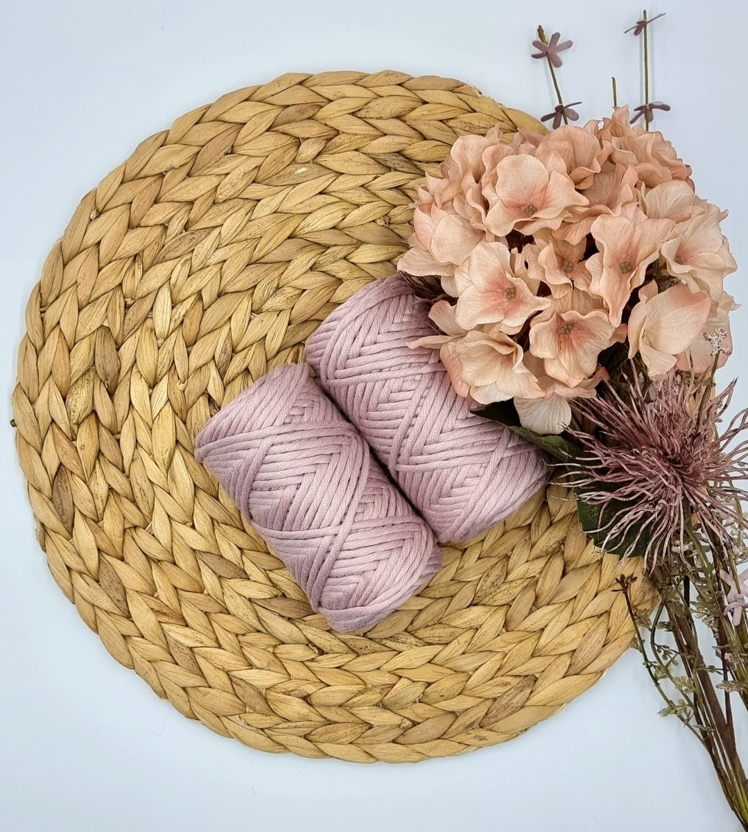 PEARL PINK - 3MM Single Strand Luxe Cotton String Stardust Melbourne