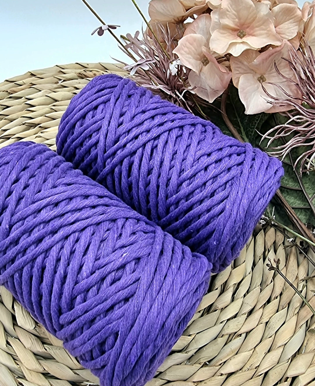 PURPLE - 3MM Single Strand Luxe Cotton String Stardust Melbourne