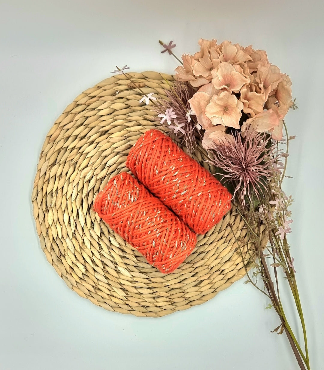 Shiny Gold Red - 3MM Single Strand Luxe Cotton String Stardust Melbourne