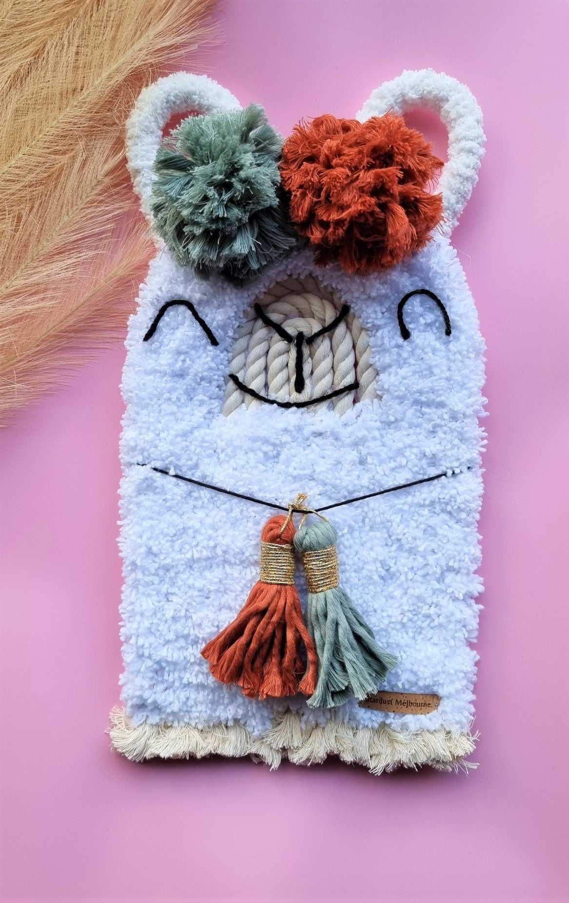 Alpaca Macrame Decor | Lama Wall Hanging | 20cmx35cm - Stardust Melbourne