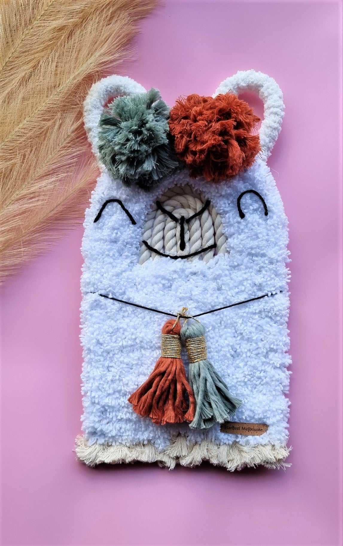 Alpaca Macrame Decor | Lama Wall Hanging | 20cmx35cm - Stardust Melbourne