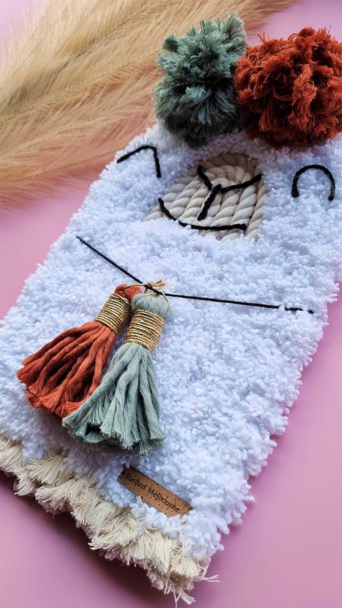 Alpaca Macrame Decor | Lama Wall Hanging | 20cmx35cm - Stardust Melbourne