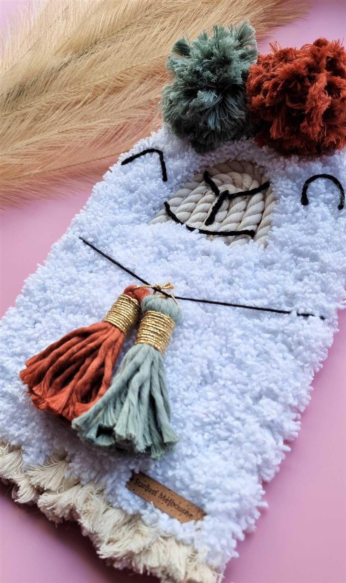 Alpaca Macrame Decor | Lama Wall Hanging | 20cmx35cm - Stardust Melbourne