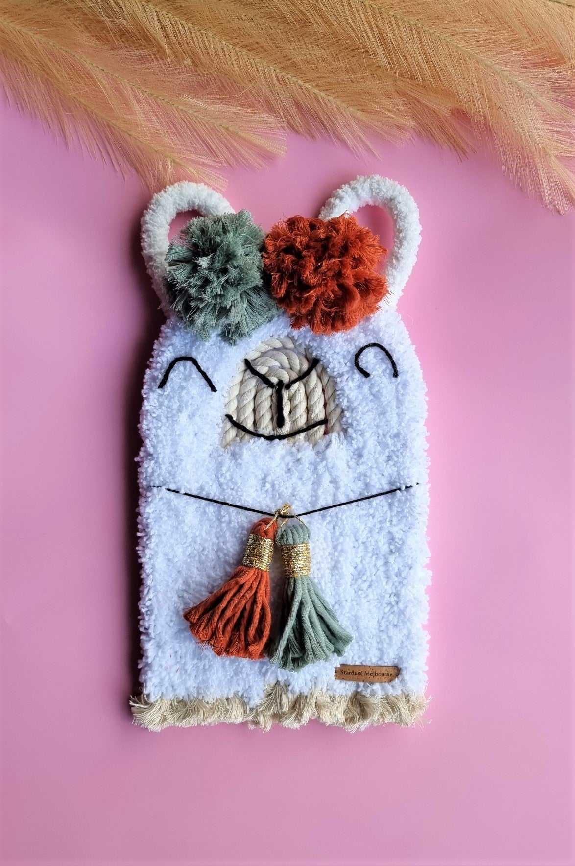 Alpaca Macrame Decor | Lama Wall Hanging | 20cmx35cm - Stardust Melbourne