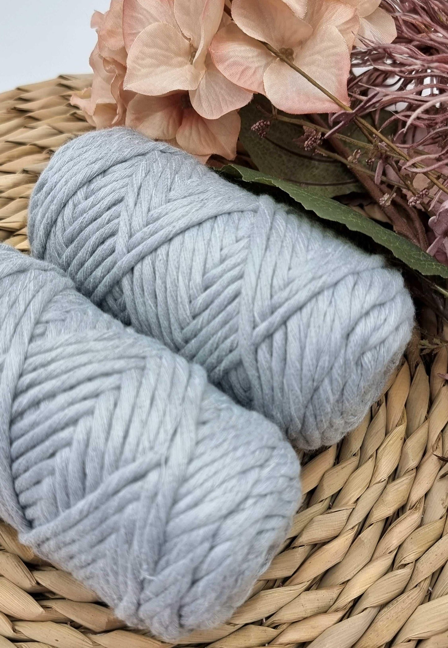 CLOUD GREY - 3MM Single Strand Luxe Cotton String Stardust Melbourne