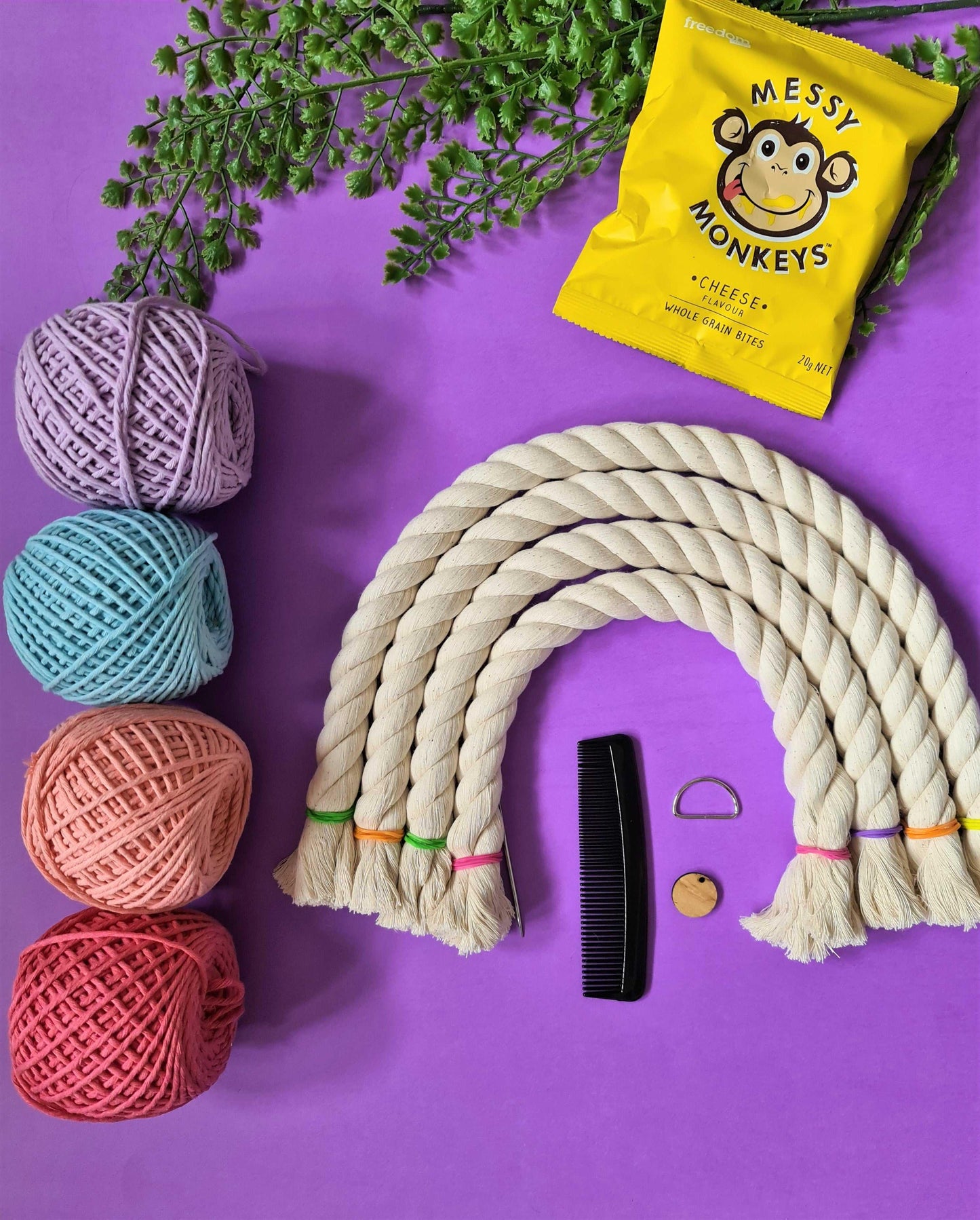 DIY 4 Piece Macrame Rainbow Kit | Do it Yourself Rainbow Stardust Melbourne