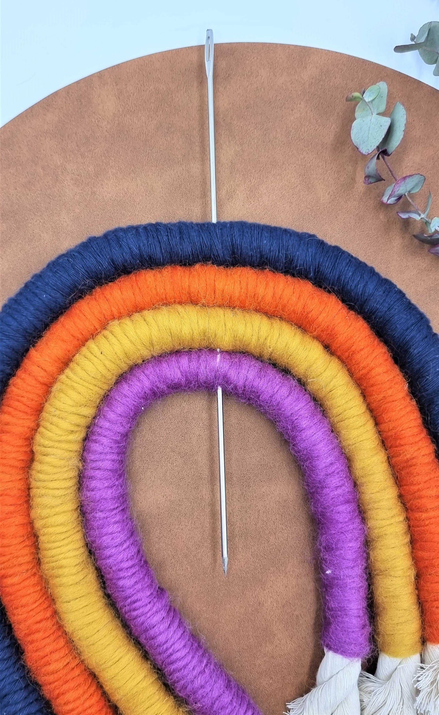 Long Metal Needle - 25cm XL Rainbow Macrame Maker Stardust Melbourne