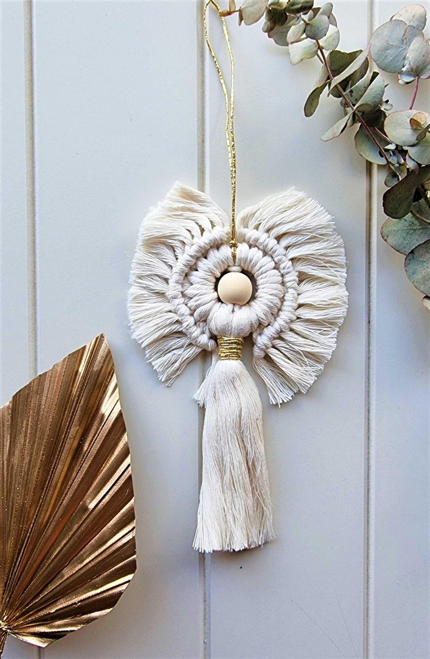 Macrame Christmas Angel | Macrame Ornaments - Stardust Melbourne