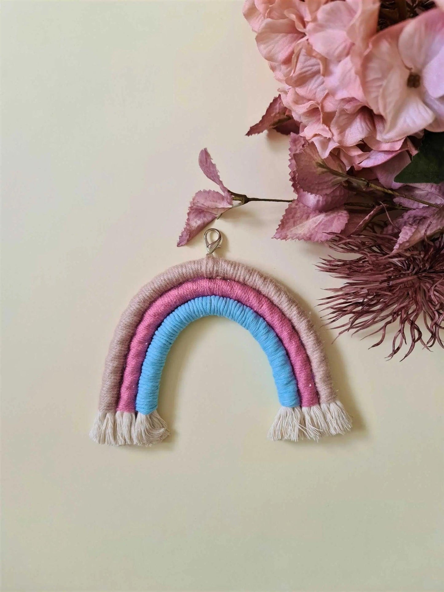 Macrame Keychain Macrame Rainbow key Chain | Bag Accessories - Stardust Melbourne