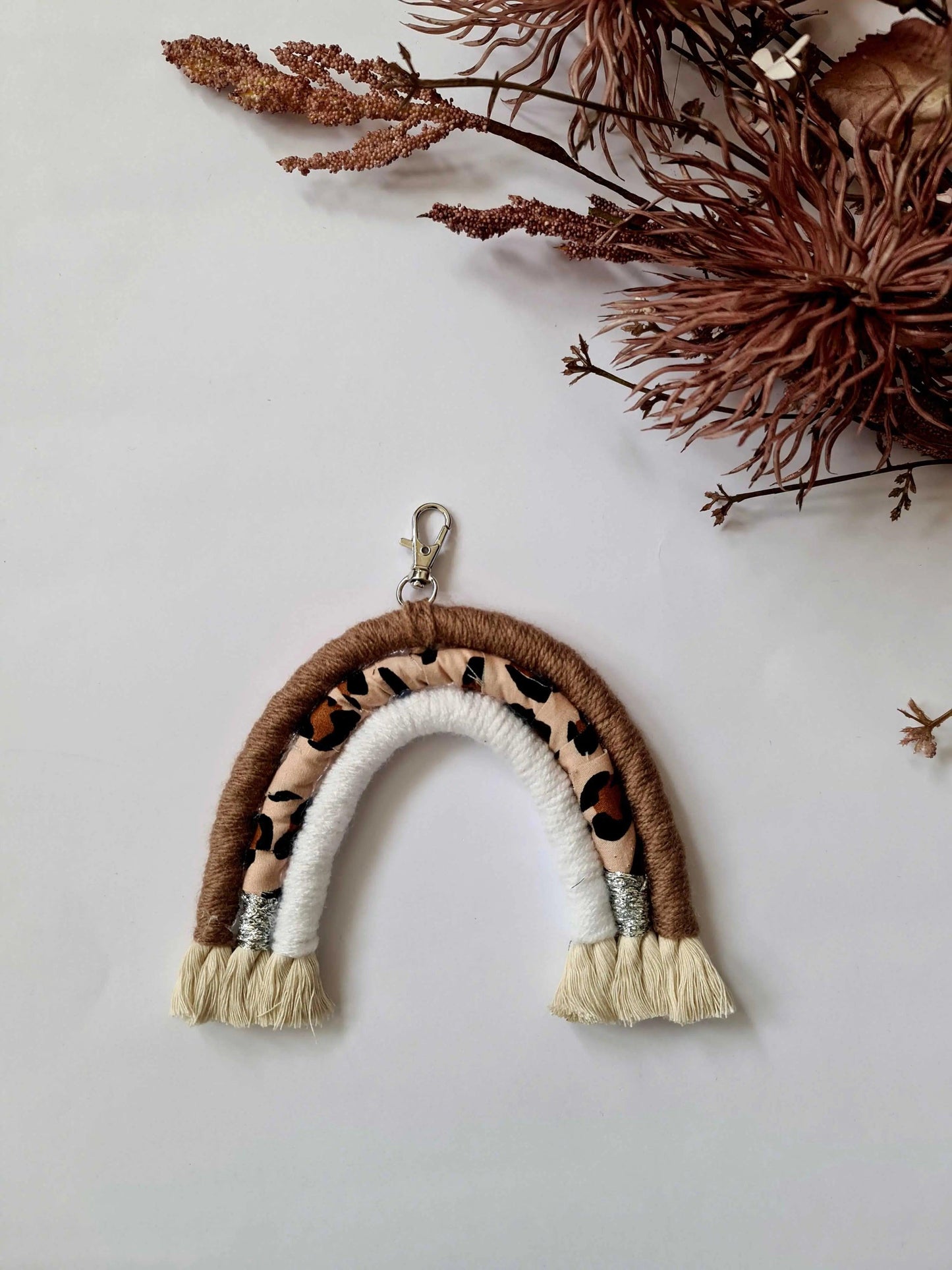Macrame Keychain Macrame Rainbow key Chain | Bag Accessories - Stardust Melbourne