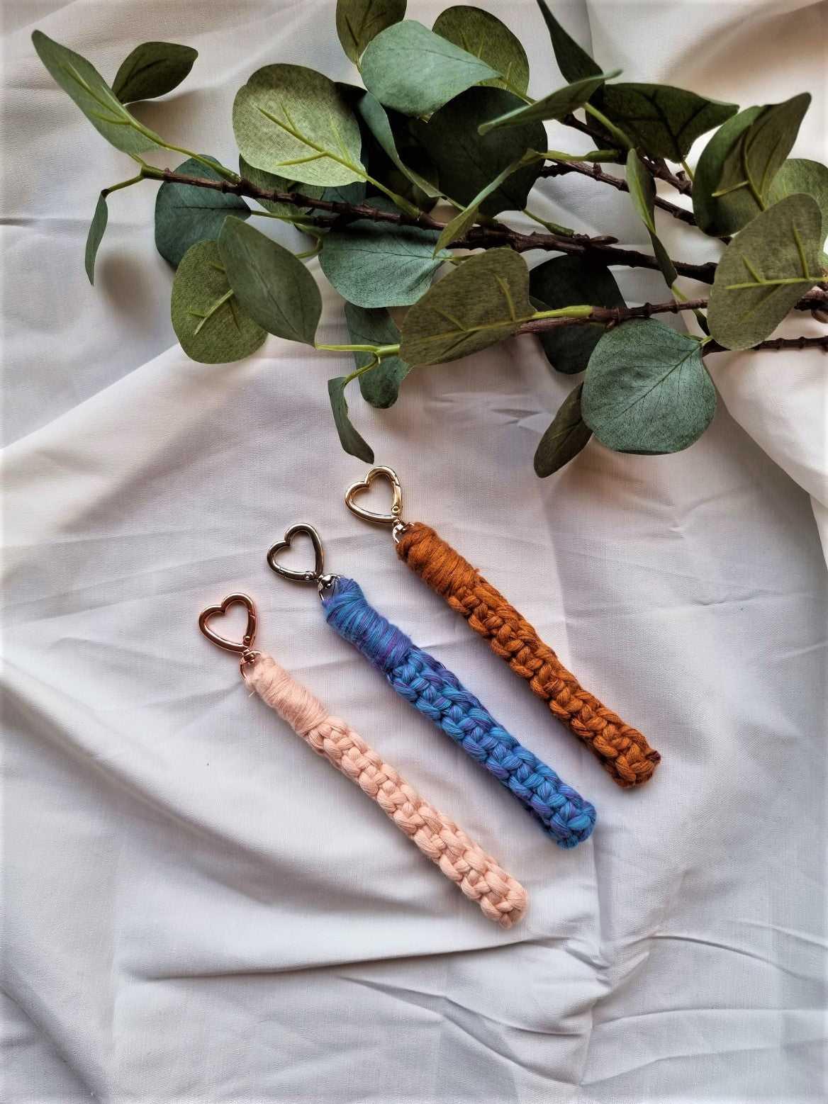 Macrame Keychain Wristlet | Key Holder | Gold, Silver, and Rose Gold - Stardust Melbourne