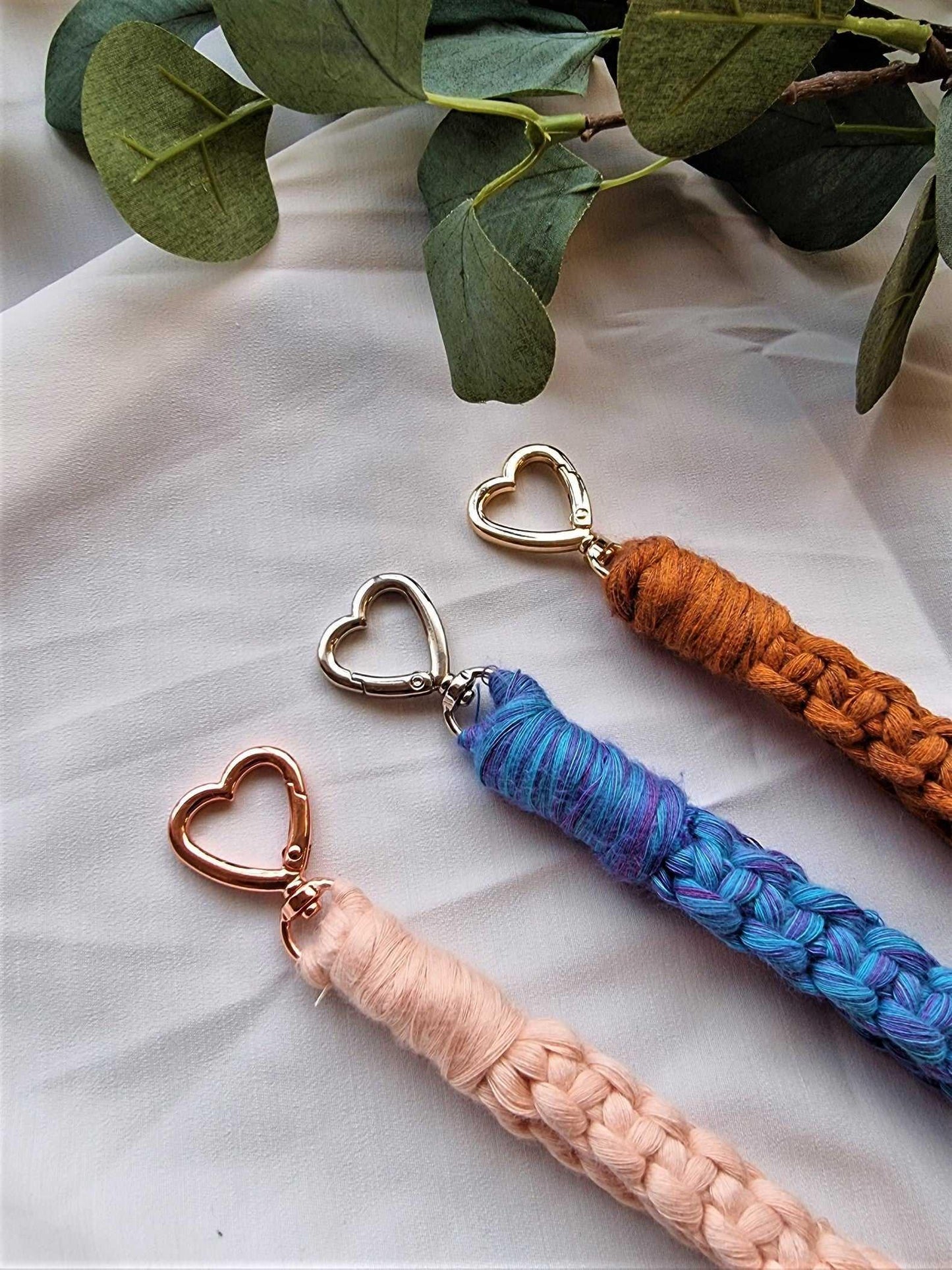 Macrame Keychain Wristlet | Key Holder | Gold, Silver, and Rose Gold - Stardust Melbourne