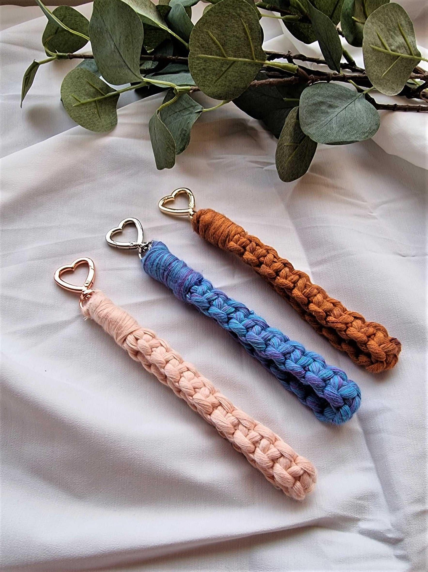 Macrame Keychain Wristlet | Key Holder | Gold, Silver, and Rose Gold - Stardust Melbourne