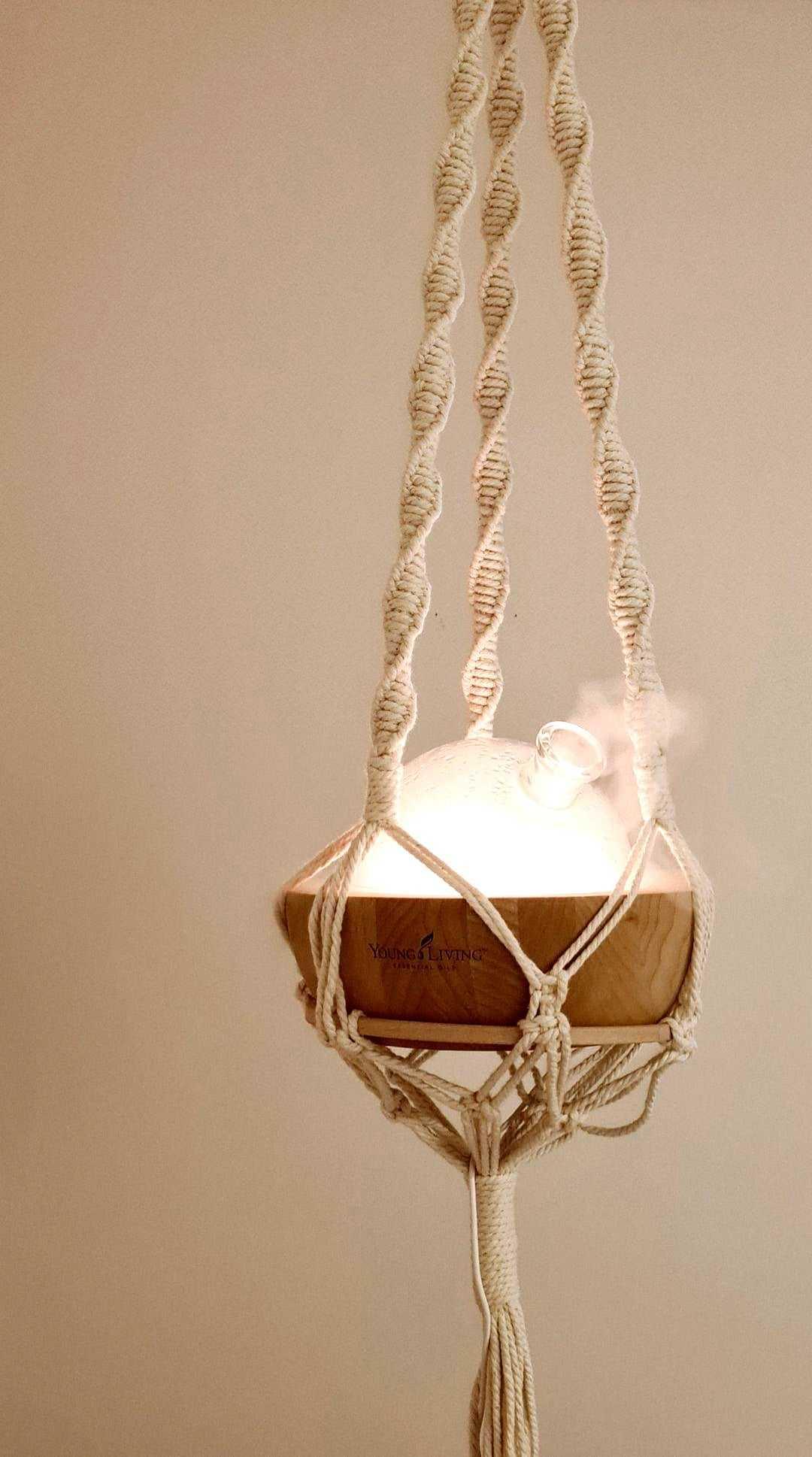 Macrame Oil Hanger Diffuser | unique home decor | 145cm - Stardust Melbourne
