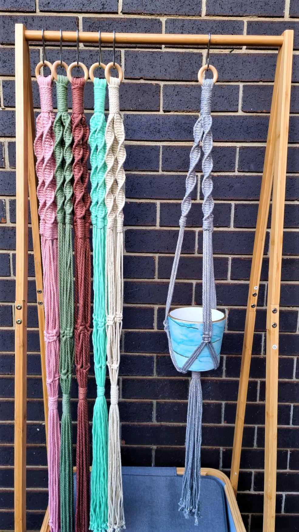 Macrame Plant Hanger | H: 120cm | Different colors - Stardust Melbourne
