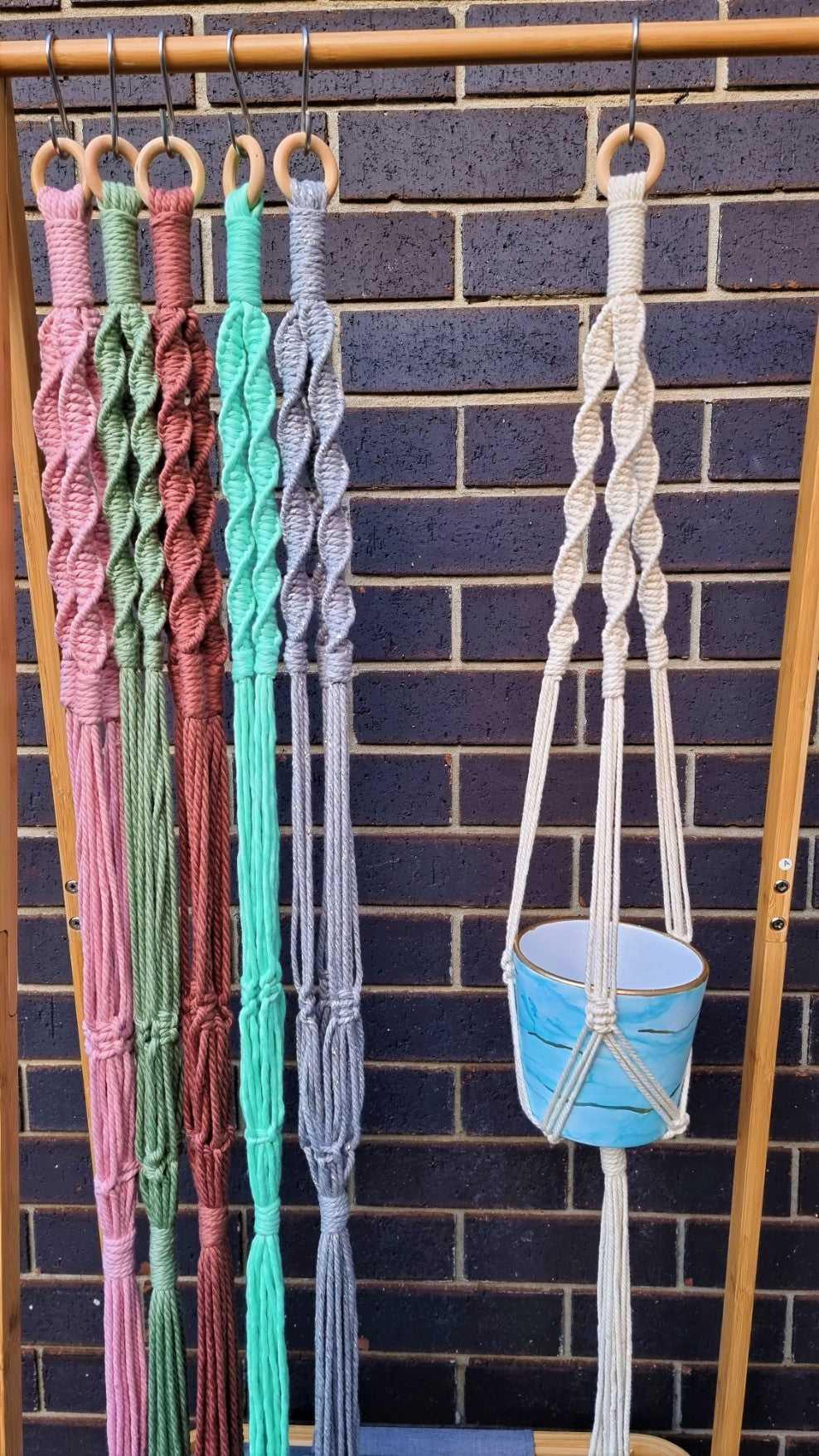 Macrame Plant Hanger | H: 120cm | Different colors - Stardust Melbourne