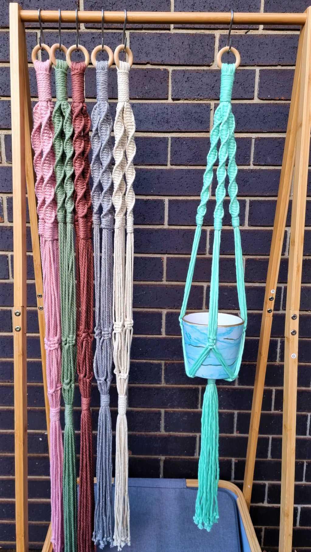 Macrame Plant Hanger | H: 120cm | Different colors - Stardust Melbourne