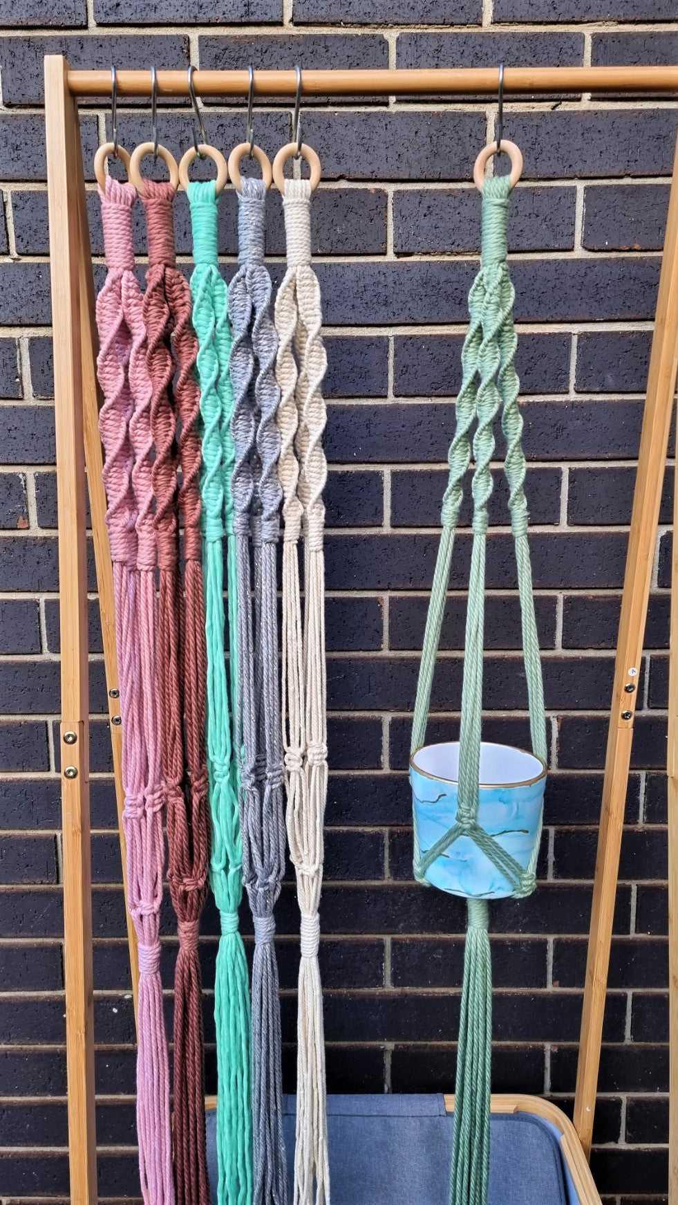 Macrame Plant Hanger | H: 120cm | Different colors - Stardust Melbourne