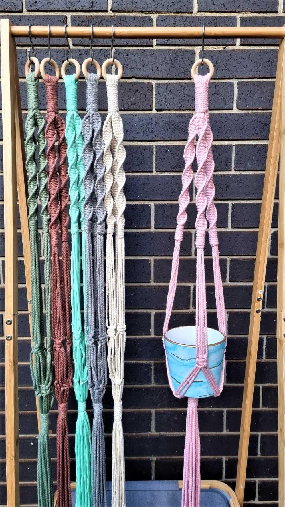 Macrame Plant Hanger | H: 120cm | Different colors - Stardust Melbourne