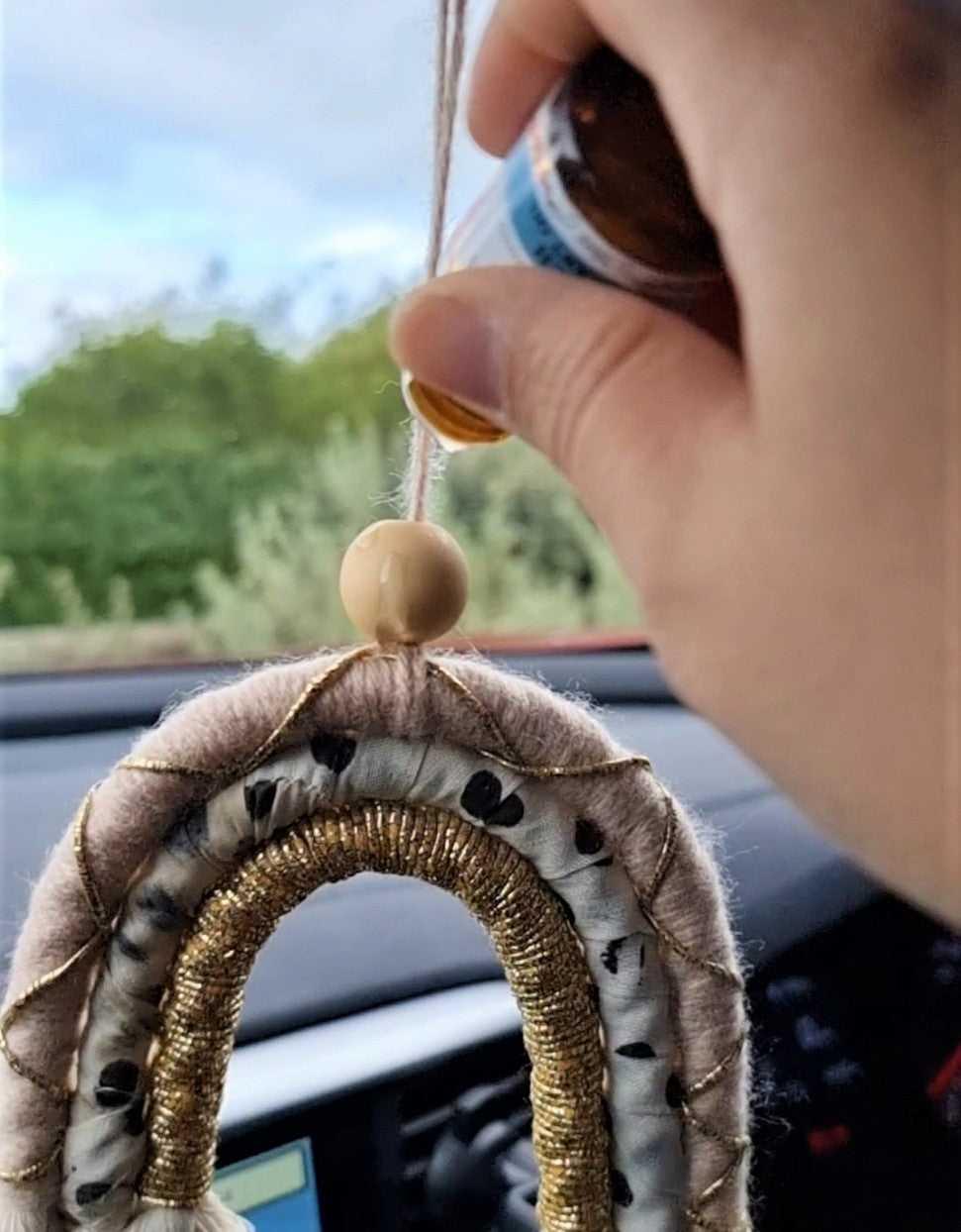 Macrame Rainbow Car Charm | Boho Accessories | 3 colours - Stardust Melbourne