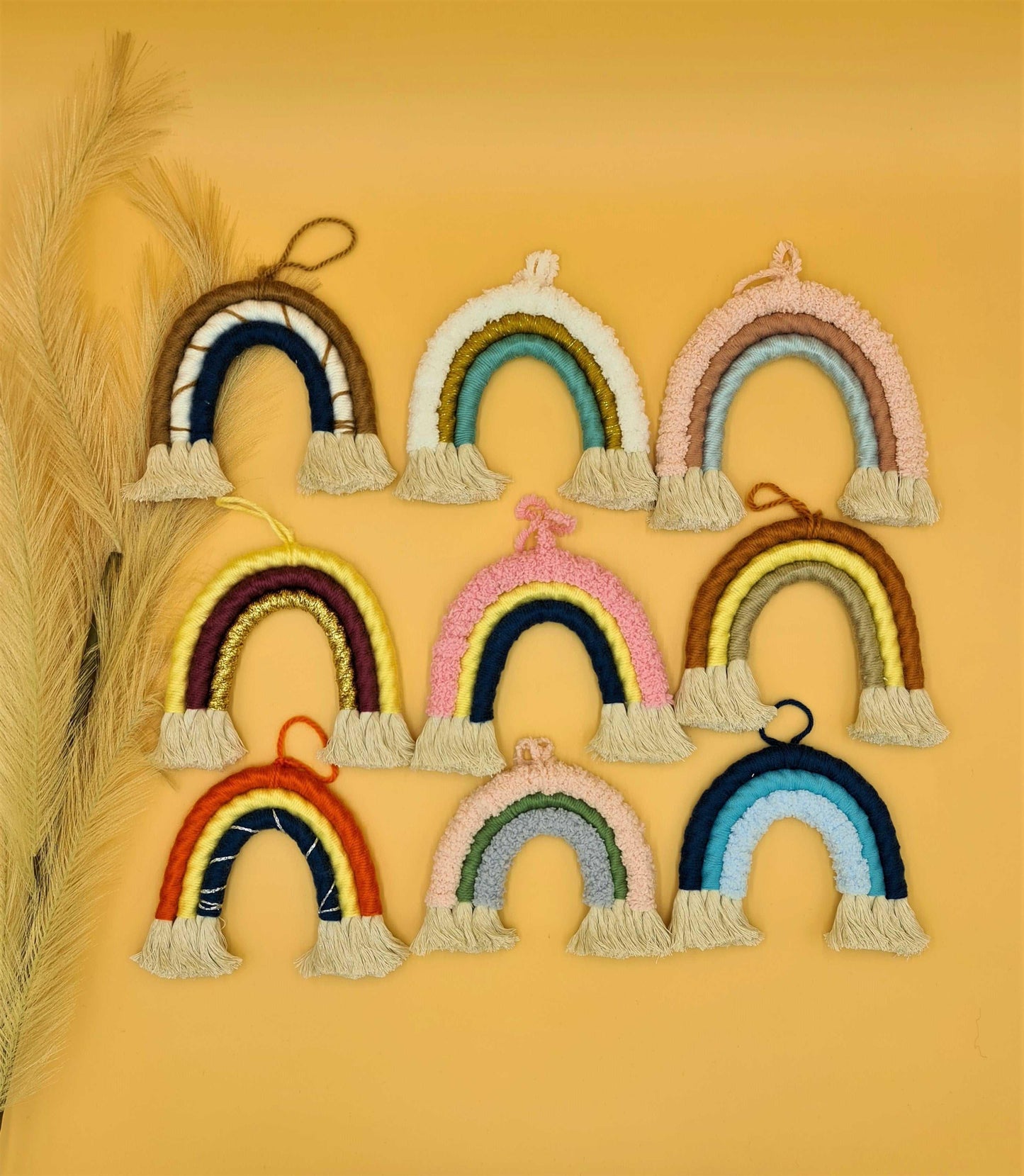 Macrame Rainbow Car Charm | Boho Accessories | 3 colours - Stardust Melbourne