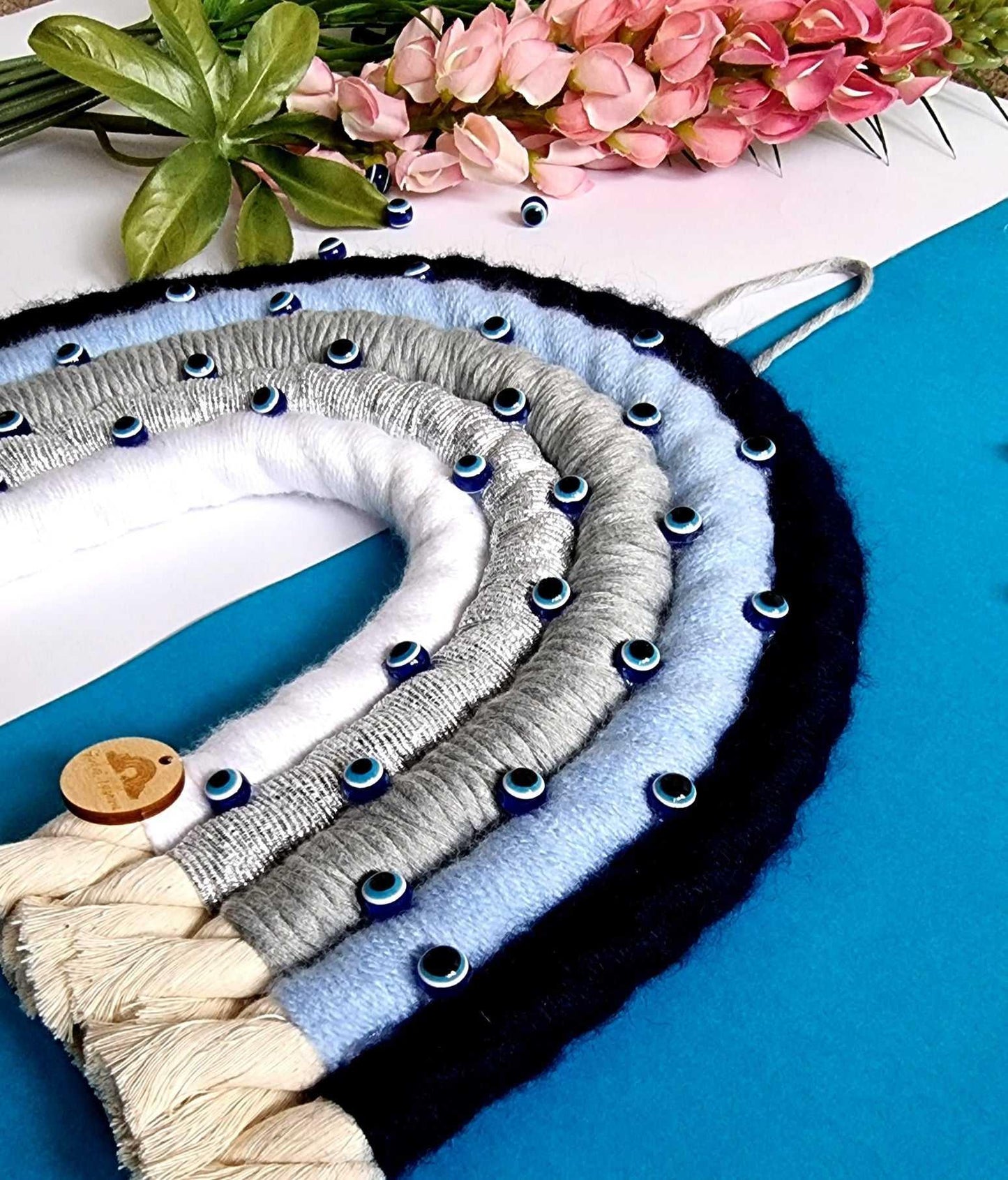 Macrame Rainbow Evil Eye Home Decor XL | Handmade Rainbow - Stardust Melbourne