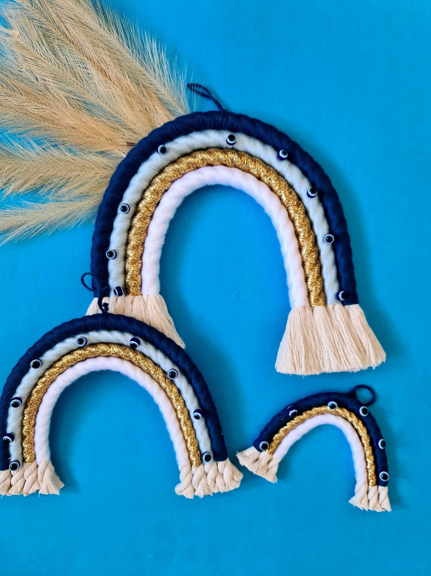 Macrame Rainbow Set | 1 Big 1 Medium 1 Small Macrame Rainbow - Stardust Melbourne