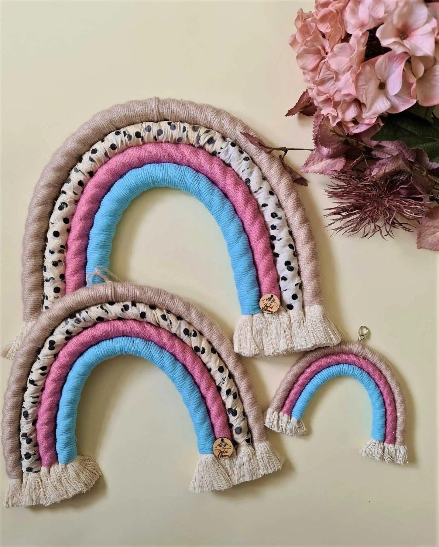 Macrame Rainbow Set | 1 Big 1 Medium 1 Small Macrame Rainbow - Stardust Melbourne