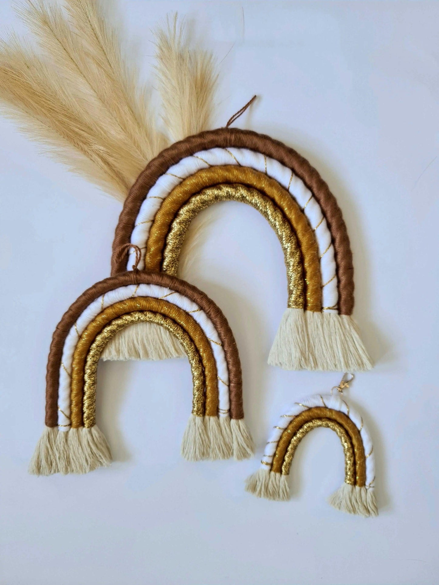 Macrame Rainbow Set | 1 Big 1 Medium 1 Small Macrame Rainbow - Stardust Melbourne