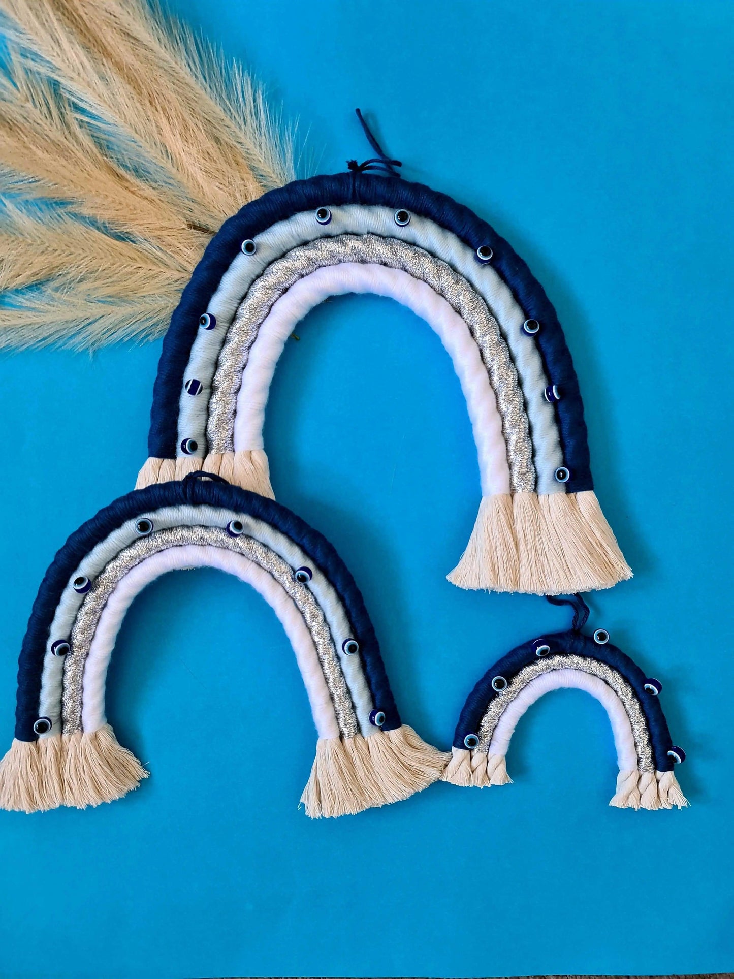 Macrame Rainbow Set | 1 Big 1 Medium 1 Small Macrame Rainbow - Stardust Melbourne