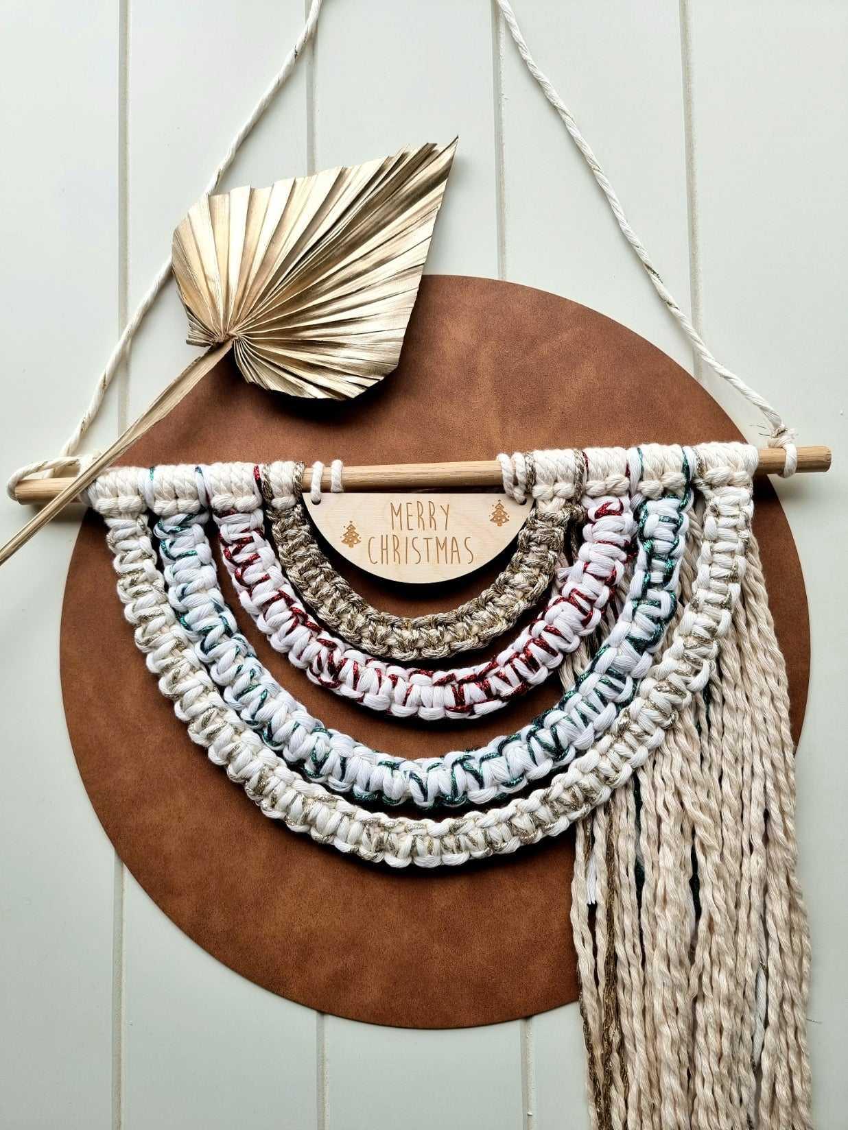Macrame Rainbow Wall Hanging | Merry Christmas - Stardust Melbourne