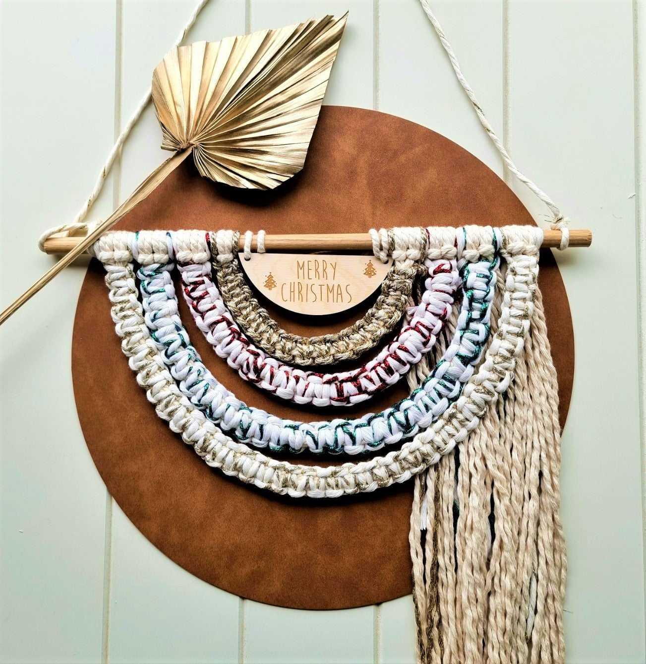 Macrame Rainbow Wall Hanging | Merry Christmas - Stardust Melbourne