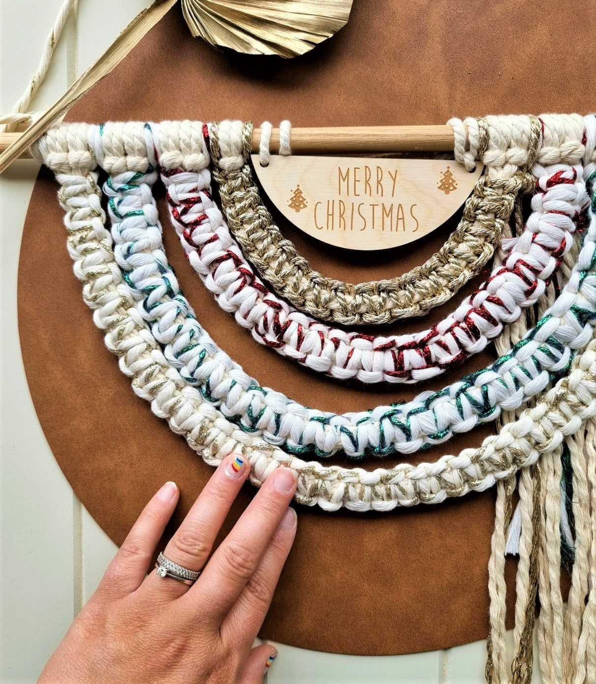 Macrame Rainbow Wall Hanging | Merry Christmas - Stardust Melbourne