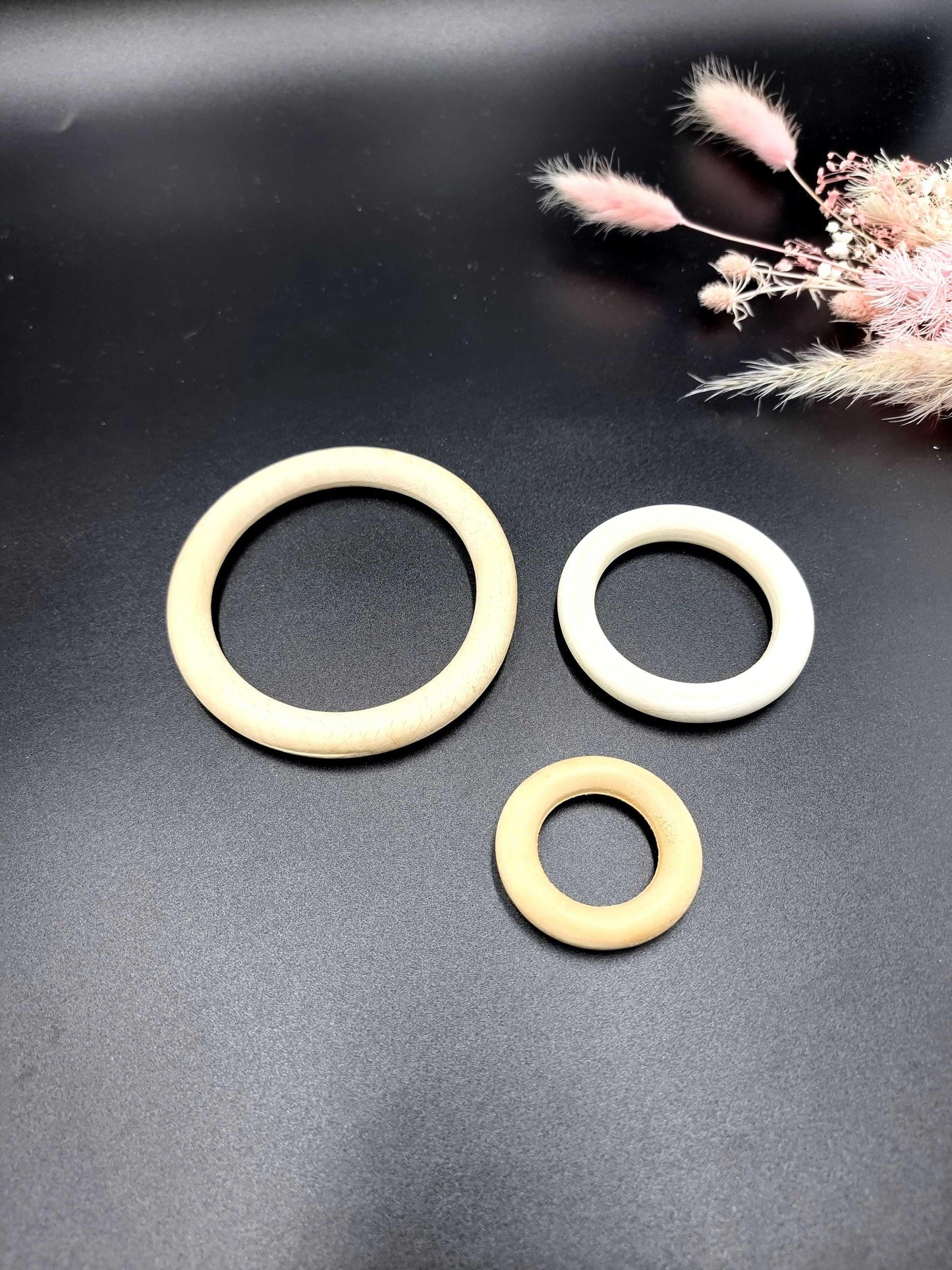Natural Macrame Wood Ring Stardust Melbourne