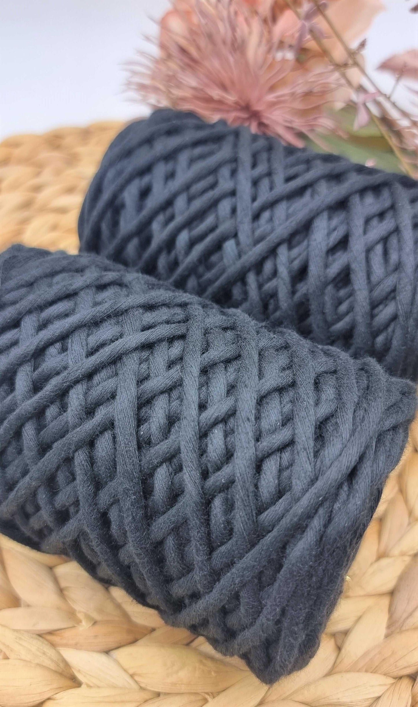 NIGHT BLACK - 3MM Single Strand Luxe Cotton String Stardust Melbourne