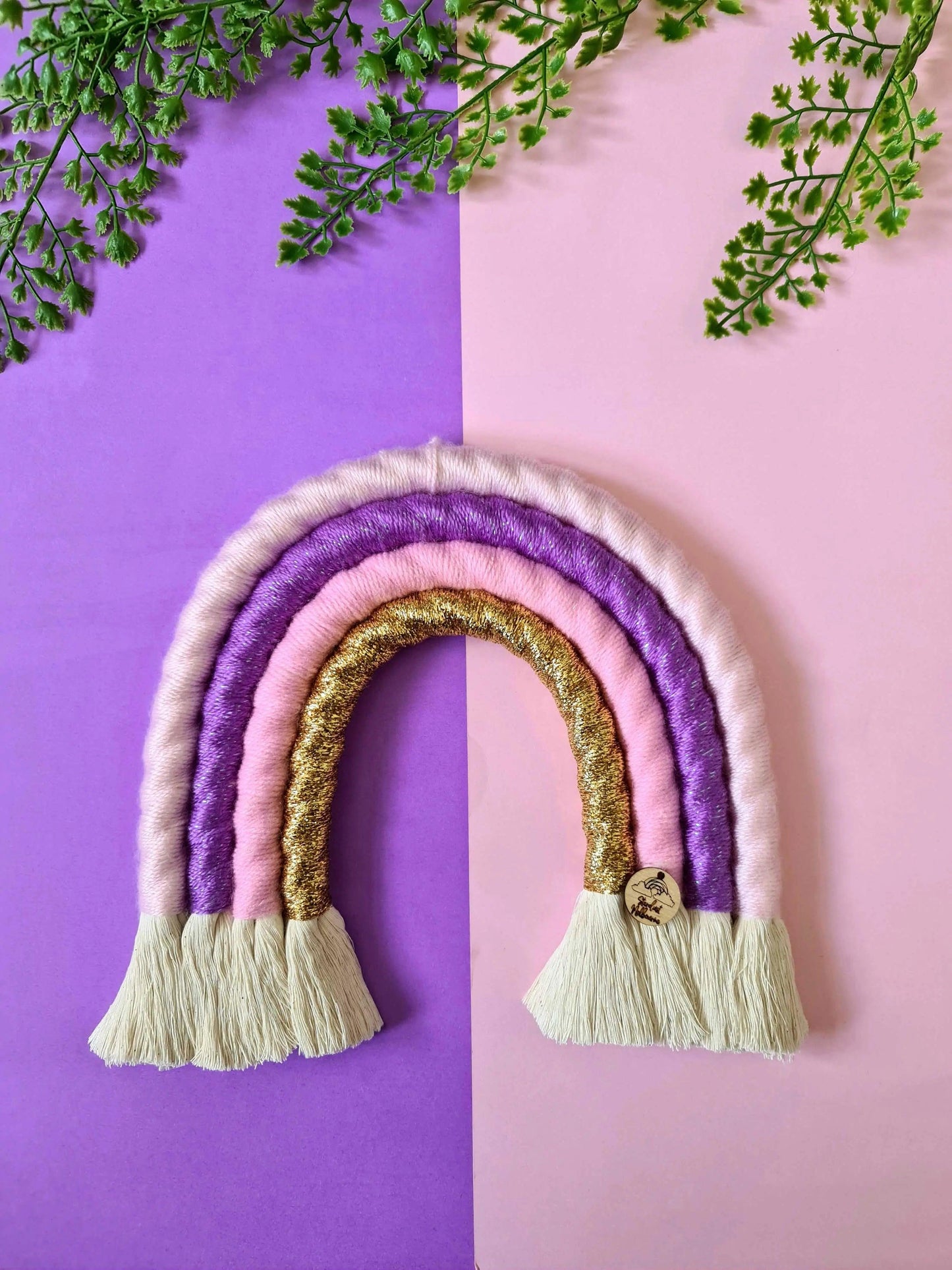 Pink Cloud Macrame Rainbow - Large |Handmade Rainbow |100% cotton - Stardust Melbourne