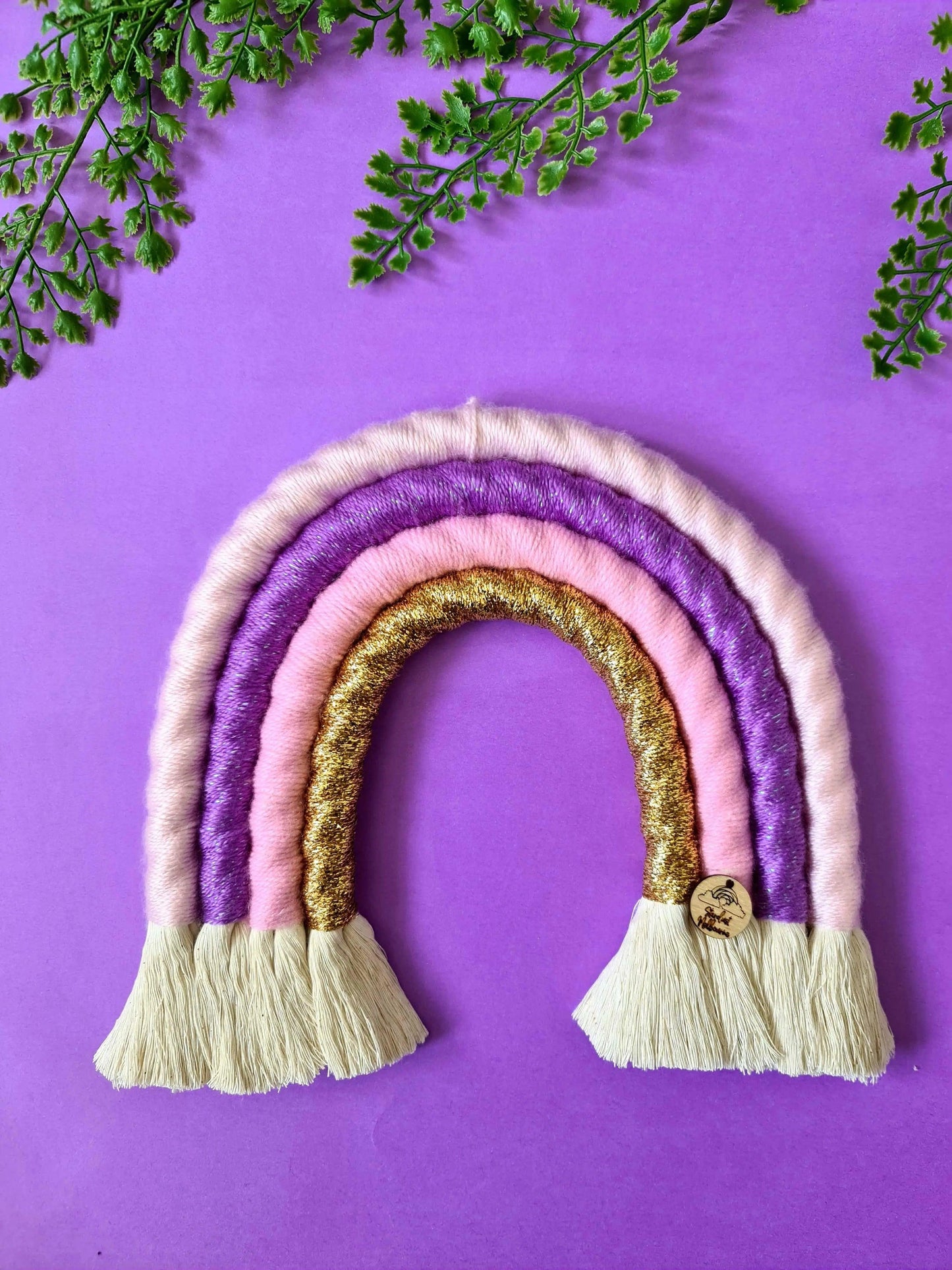 Pink Cloud Macrame Rainbow - Large |Handmade Rainbow |100% cotton - Stardust Melbourne