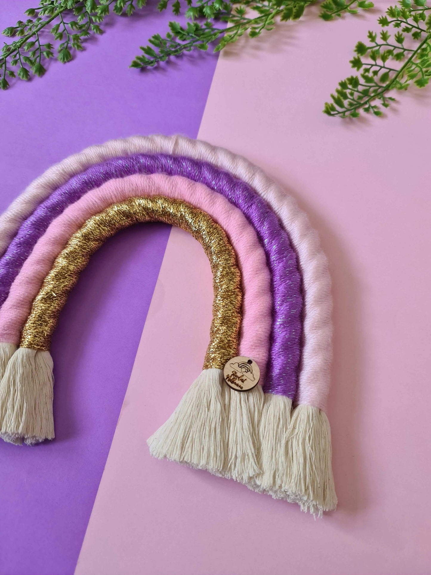 Pink Cloud Macrame Rainbow - Large |Handmade Rainbow |100% cotton - Stardust Melbourne