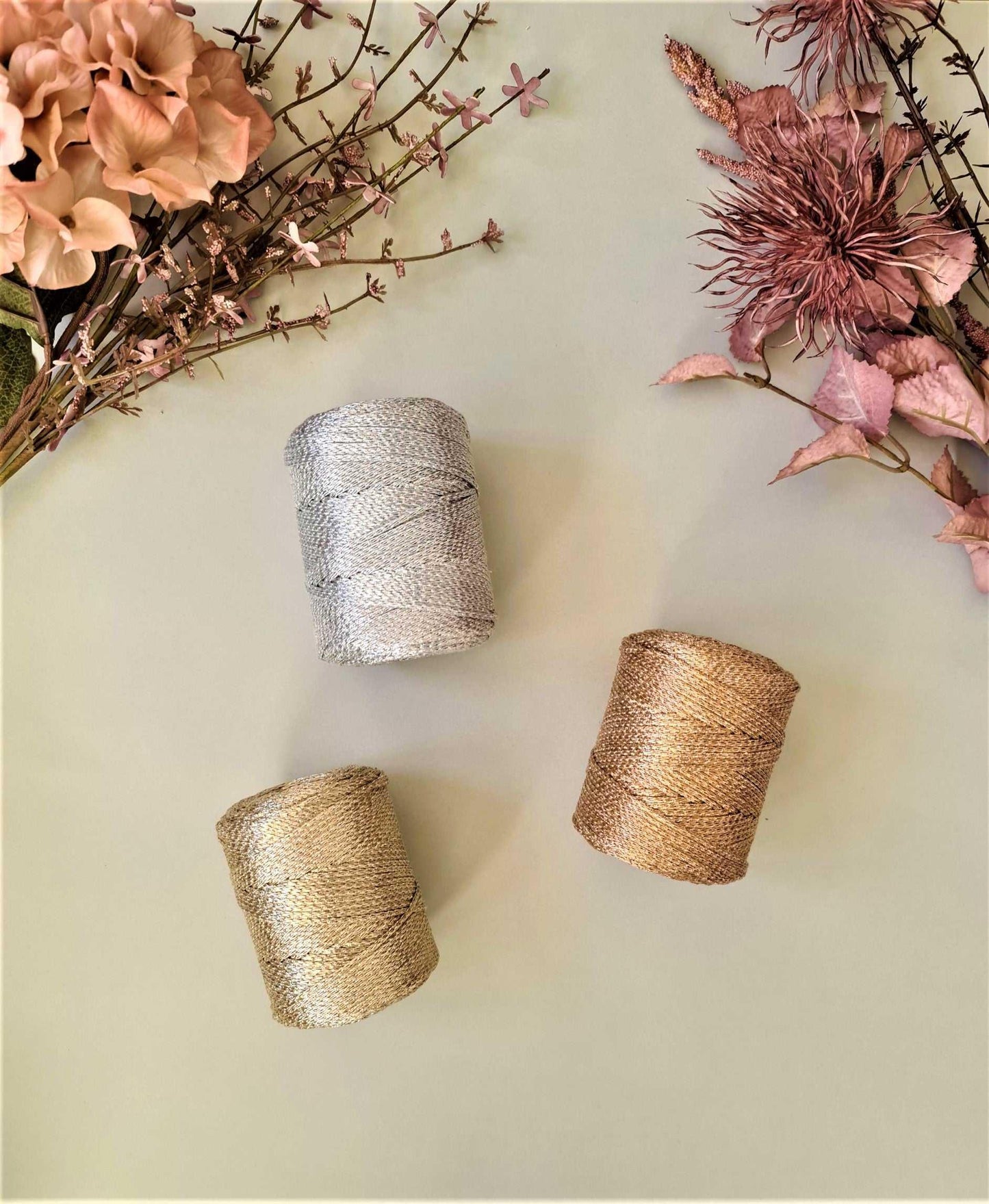 Shiny Macrame cord Shiny Luxe String | Gold - Rose Gold - Silver Stardust Melbourne