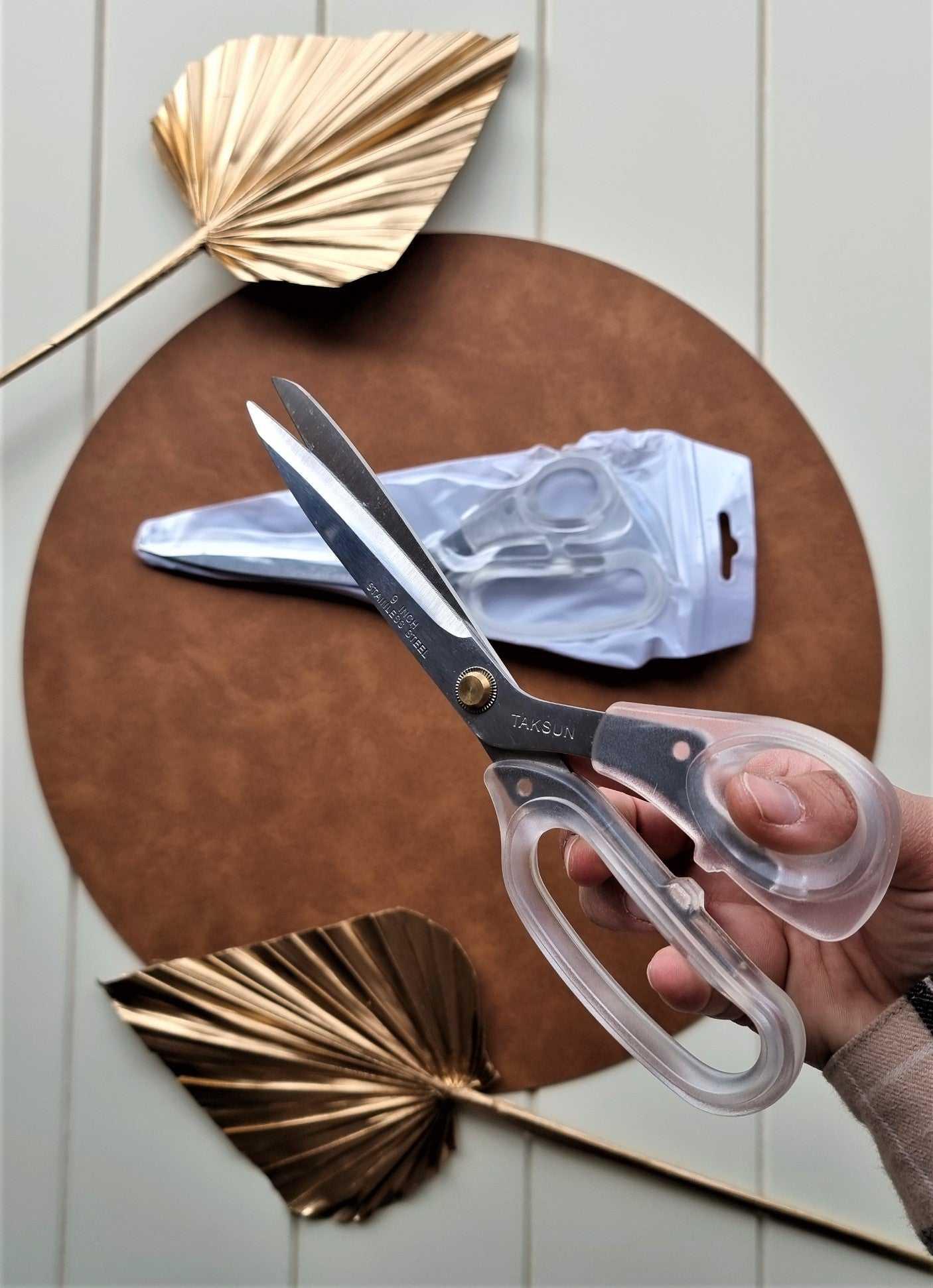 Transparent Handle Stainless Steel Scissors 23cm | Length 9'' | Weight 140g Stardust Melbourne