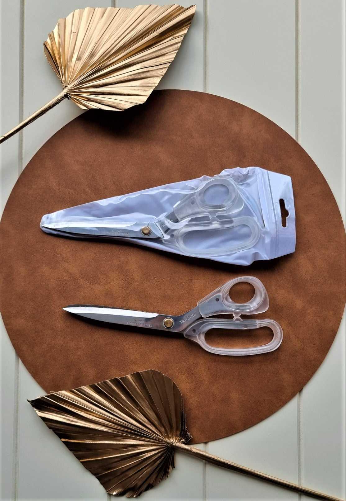 Transparent Handle Stainless Steel Scissors 23cm | Length 9'' |  Weight 140g Stardust Melbourne