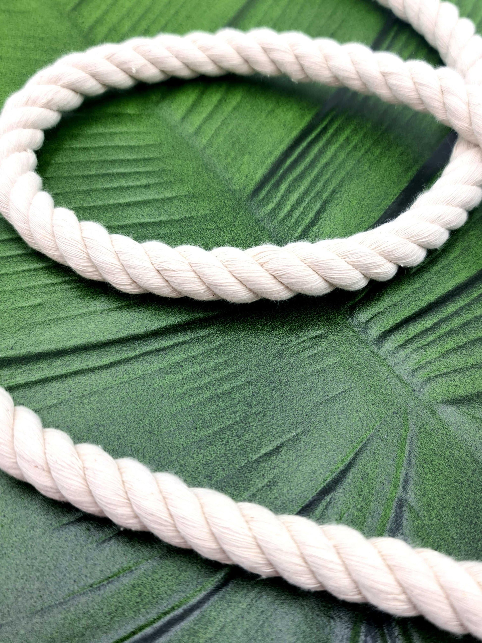 16mm Macrame Rope Macrame Natural Cotton Rope |  3 ply Twisted Rope Stardust Melbourne