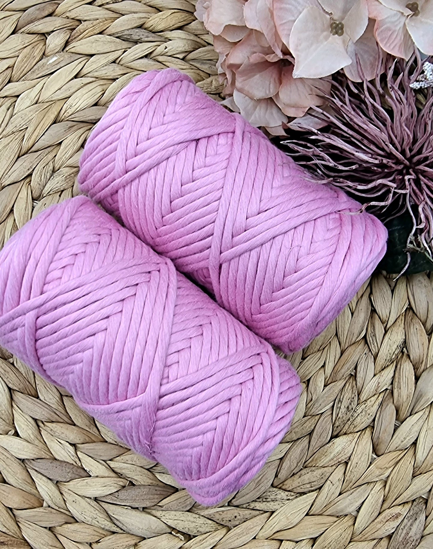 Candy Pink- 3MM  Single Strand Luxe Cotton String Stardust Melbourne