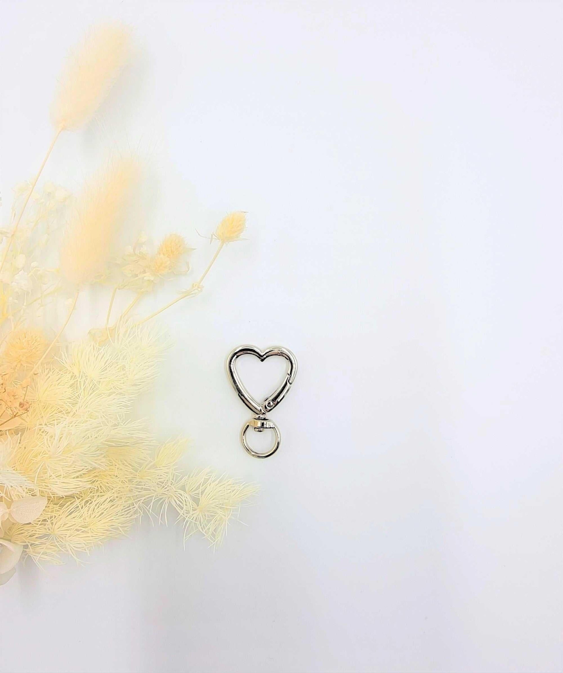 Heart Shaped Key Ring Clasps 3 Piece 27mmx40mm | Heart Key Ring Stardust Melbourne