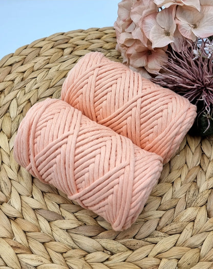 PEACH  - 3MM  Single Strand Luxe Cotton String Stardust Melbourne