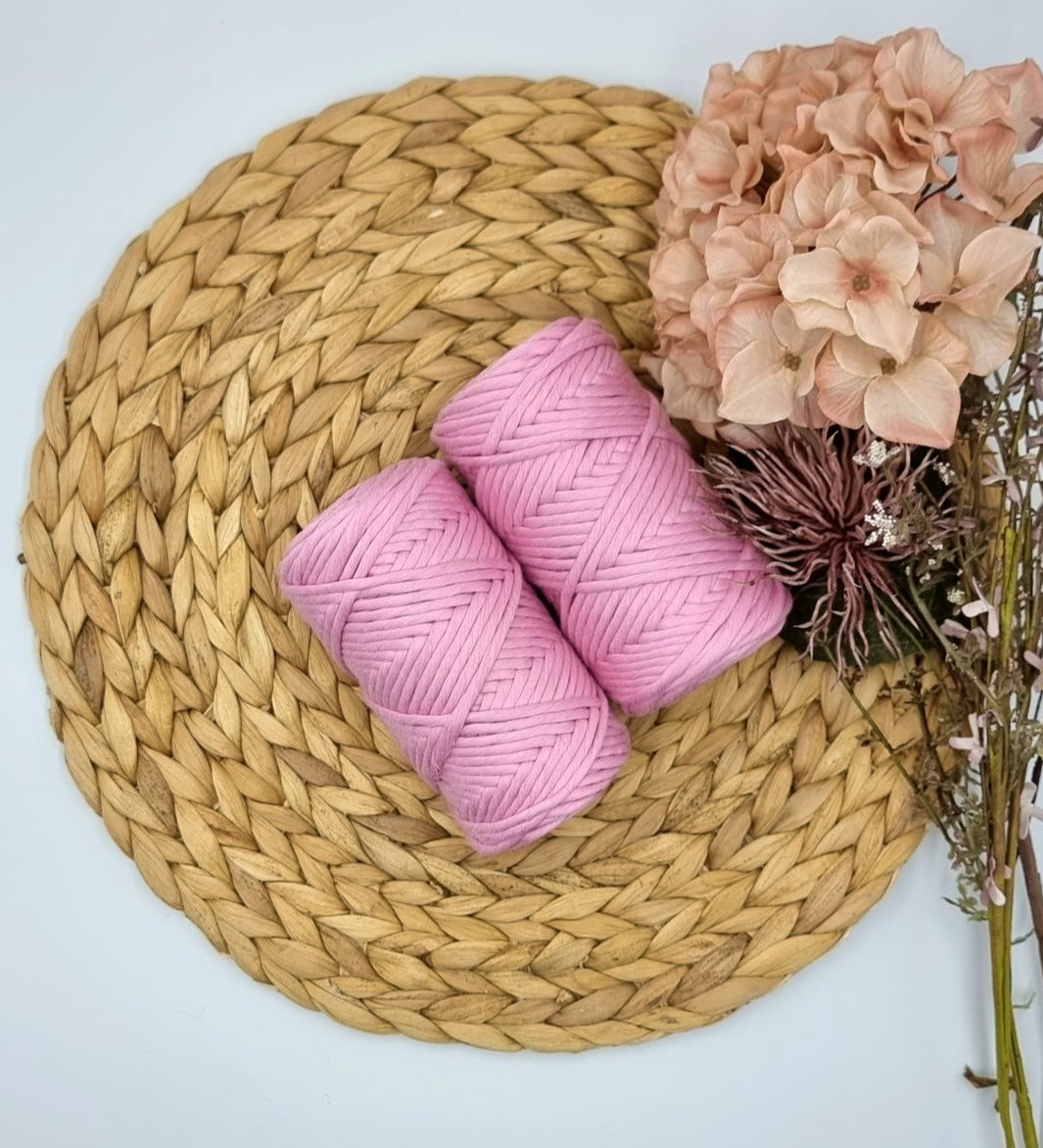 Candy Pink- 3MM Single Strand Luxe Cotton String - Stardust Melbourne