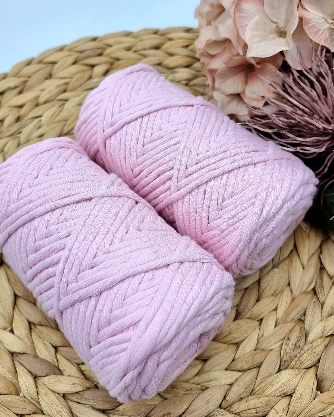Blush PINK - Single Strand Luxe Cotton String - 3MM Stardust Melbourne