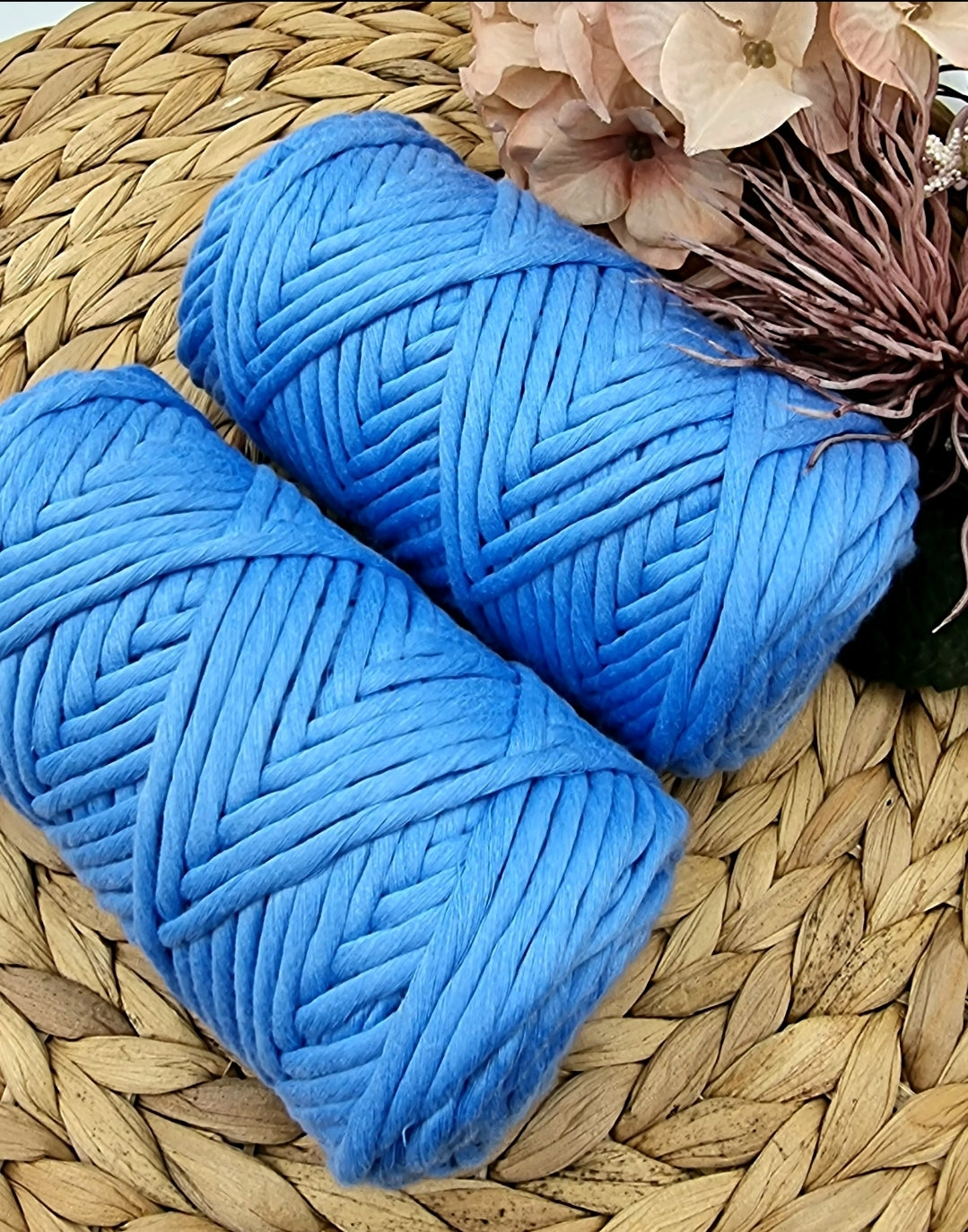SKY BLUE - 3MM  Single Strand Luxe Cotton String Stardust Melbourne